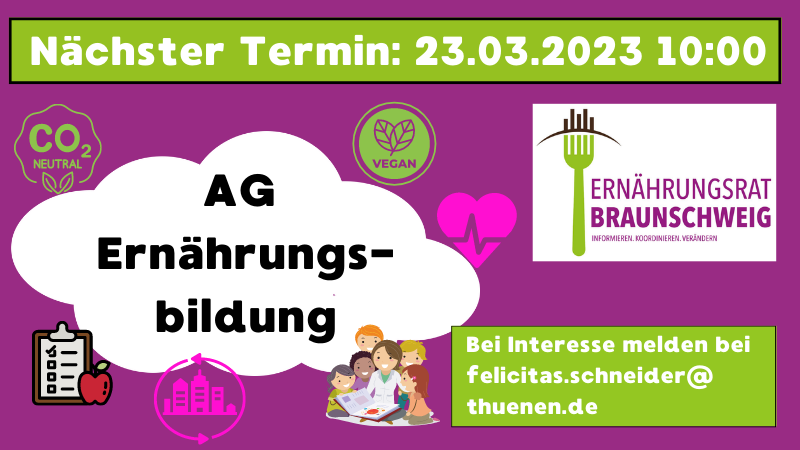 ERBSL AG „Ernährungsbildung“ – AG-Treffen ERBSL AG „Ernährungsbildung“ – AG-Treffen