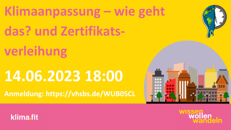 klima.fit Workshop: Klimaanpassung – wie geht das? und Zertifikatsverleihung klima.fit Workshop: Klimaanpassung – wie geht das? und Zertifikatsverleihung